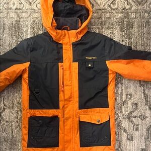 Arctix Kids Vibrant Orange and Black Insulated Ski Coat